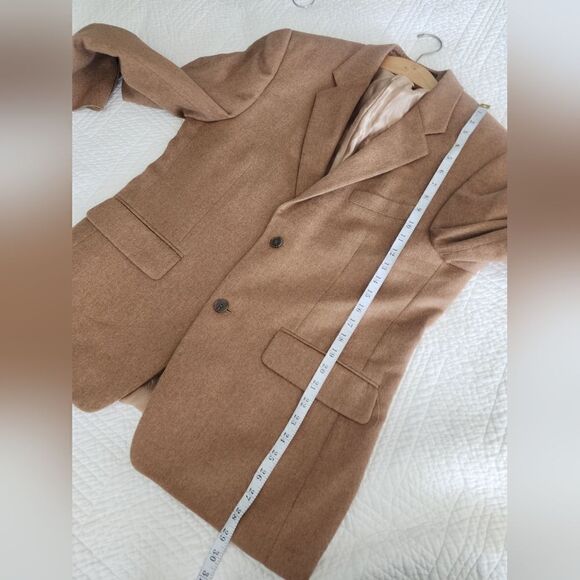 Tasso Elba Pure Camel Hair luxury blazer sport jacket - Picture 6 of 16